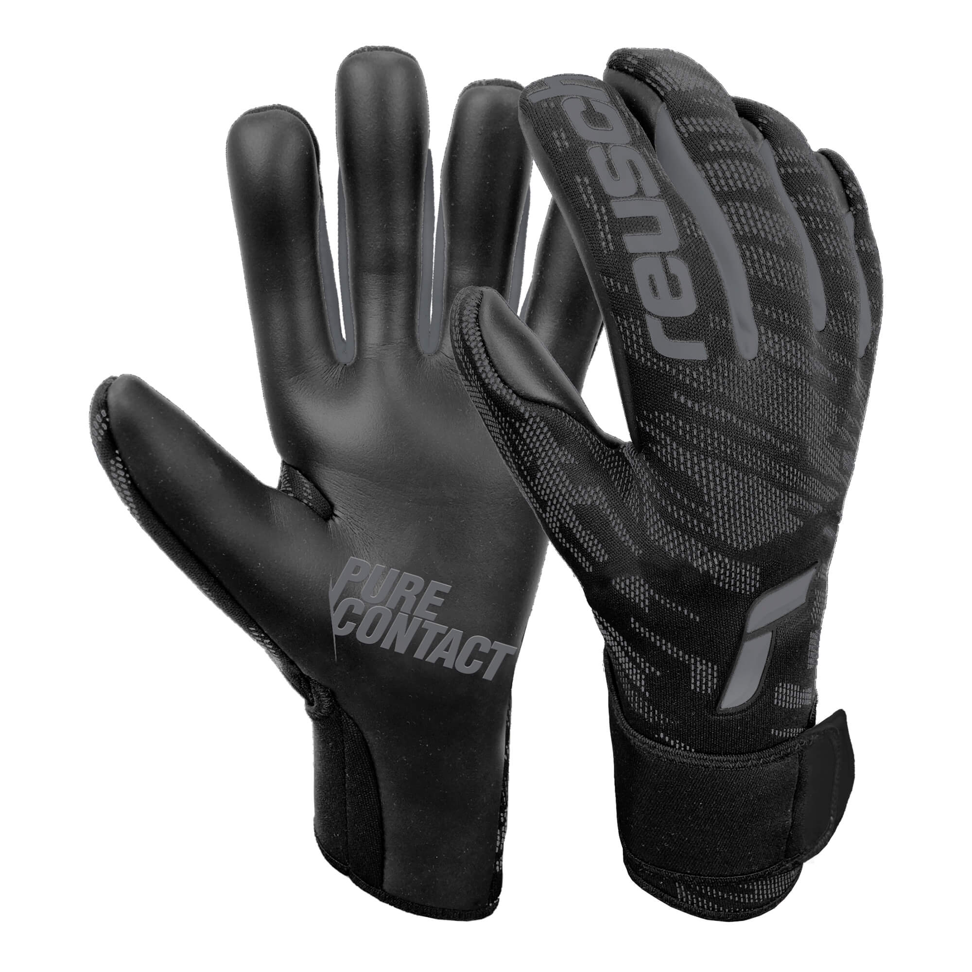 Guante de porteros Reusch Pure Contact Infinity Niño Black-Gold-Black