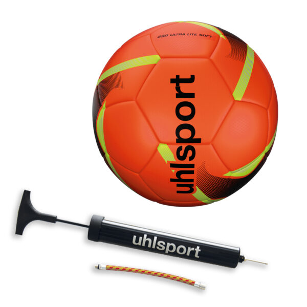 Uhlsport 290 Ultra Lite Soft Bal maat 5 + Gratis Uhlsport Balpomp