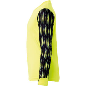 uhlsport_reaction_goalkeeper_set_junior_fluo_yellow_black_shirt_zijkant