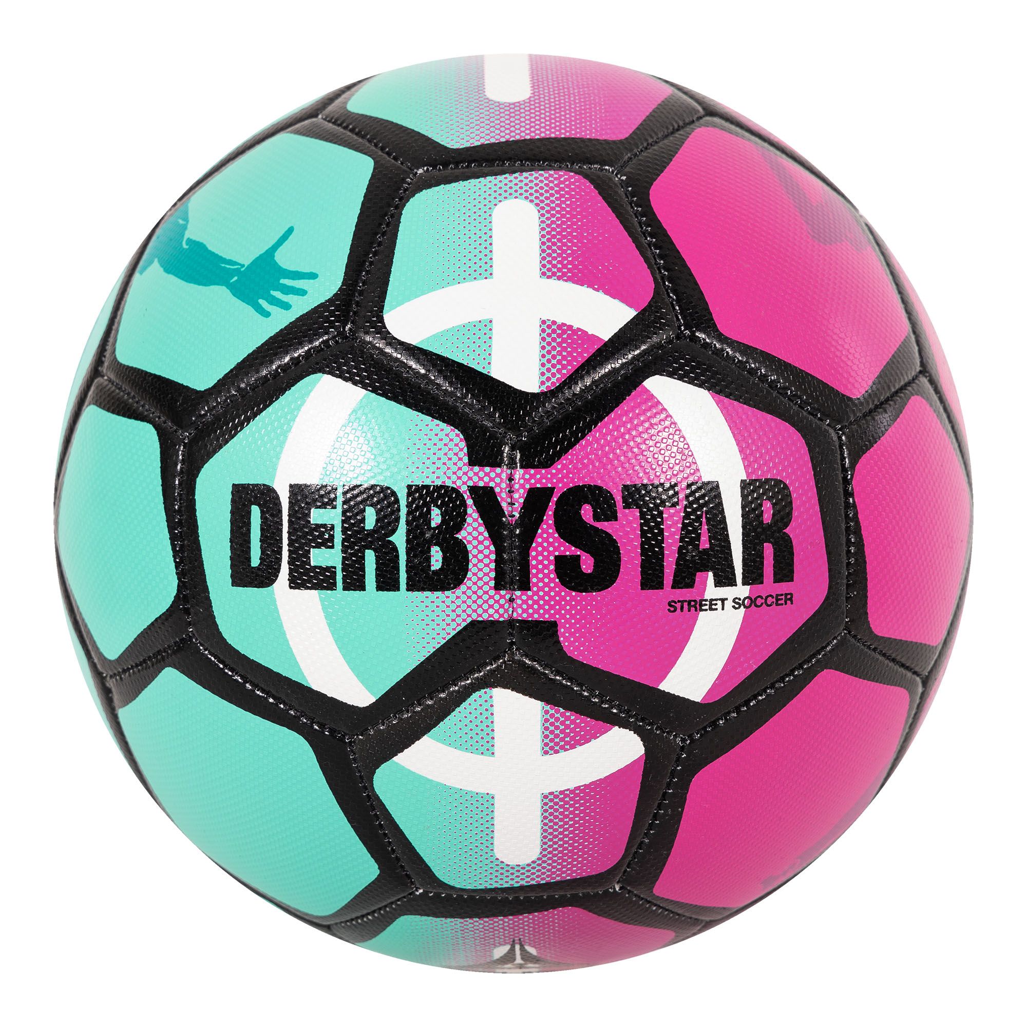 Derbystar Street Soccer Ball Pink Green Keepershandschoenen