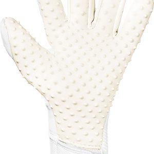 NAME: Fastgrip SpeedBump // PALM: Reusch Grip SpeedBump // CUT: Hybrid Negative Cut // FEATURES: Extended Grip Zone, SpeedBump, Ventilation channels, Preshaped Construction, 3D Thumb Crotch, Double Thumb Wrap, Side Wrap, AdaptiveFlex Closure System // COLOUR: 1100 white