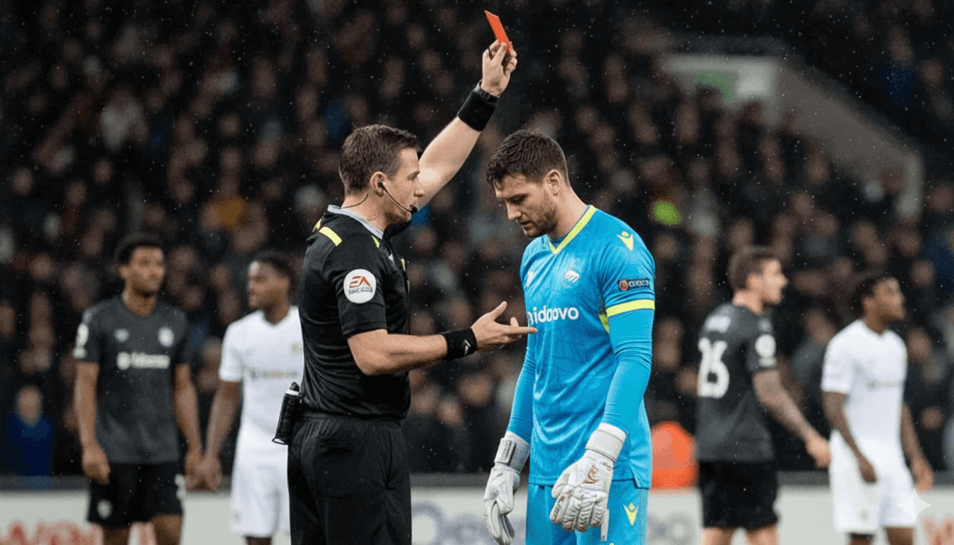 wat als een keeper rood krijgt