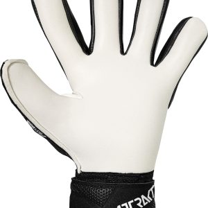 NAME: Attrakt Gold X NC Finger Support // PALM: Reusch Grip Gold X // CUT: Negative Cut // FEATURES: Finger Support, AirVentSystem, Preshaped Construction, 3D Thumb Crotch, Thumb Wrap // Colours: 7701 black / white