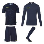 Uhlsport Prediction Goalkeeper Bundle Navy Fluo Yellow