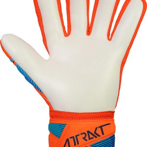 NAME: Attrakt Grip // PALM: Reusch Grip // CUT: Negative Cut // FEATURES: // Colours: 2290 shocking orange / blue