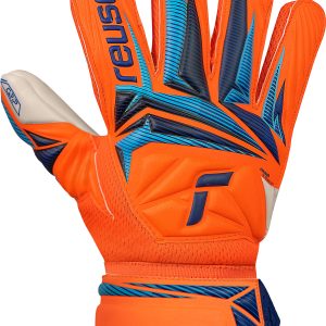 NAME: Attrakt Grip // PALM: Reusch Grip // CUT: Negative Cut // FEATURES: // Colours: 2290 shocking orange / blue