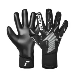 NAME: Fastgrip Infinity Junior // PALM: Reusch Grip Infinity // CUT: Hybrid Negative Cut // FEATURES: Extended Grip Zone, AirVentSystem, Preshaped Construction, 3D Thumb Crotch, Thumb Wrap, Side Wrap // Colours: 7700 black