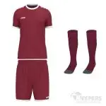 Jako One Keeperstenue Bordeauxrood Korte Mouwen