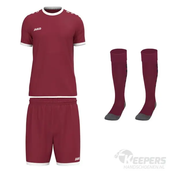 Jako_one_keeperstenue_bordeauxrood_korte_mouwen